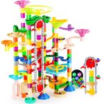 JOYIN 236Pcs Glowing Marble Run with Motorized Elevator- Construction Building Blocks Toys with 30 Glow in The Dark Plastic Marbles, STEM Toy for Boys and Girls Gift for Christmas