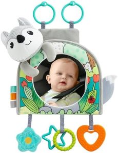Car Seat Toy, Car Mirror for Baby, Baby Mirror for Car, Baby Car Mirror for Baby Rear Facing, Travel Baby Activity Center with Hanging Engaging Toys for infants Babies 0-6-12-18 Months Boy Girl