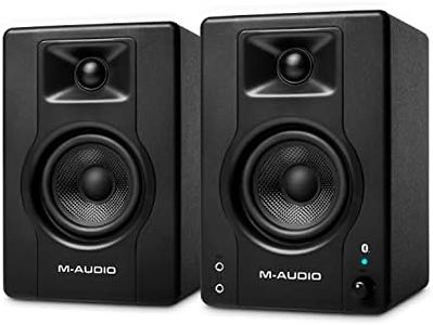 M-Audio BX4BT 4.5" Bluetooth Studio Monitors, HD PC Speakers for Recording and Multimedia with Music Production Software, 120W, Pair