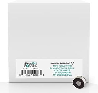 Steady Stitch Style L Magnetic Paper Sides Polyester Prewound Bobbins, 144 per box