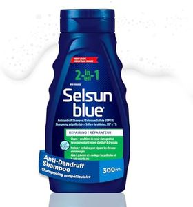 Selsun Blue 2-In-1 Anti-Dandruff Shampoo and Conditioner, Nourishing Formula, 1% Selenium Sulfide, Cleans and Conditions in One Step, Eliminate Dandruff and Repair Hair with a 2 in 1 Formula, 300mL