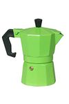 3D CREATIONS 3dCreations Aluminium Aluminum (Polished) South Indian Filter Degree Kaapi Coffee Machine or Percolator Perculator Or Italian Espresso (9 Cup 450 ML, Green)