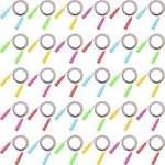 Colorful Jump Rope for Kids Adjustable Plastic Jump Rope Skipping Rope Colorful Outdoor Jump Ropes for Party Favors Outdoor Activity Birthday Classroom Reward Gift (30 Pcs)