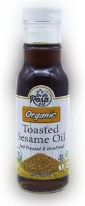 De La Rosa Toasted Sesame Oil, Cold Pressed Organic Toasted Sesame Seeds Oil, Vegan, Non GMO & Gluten Free, Pure Sesame Oil for Cooking, Salad Dressing & Marinades, 8oz (Pack of 1)
