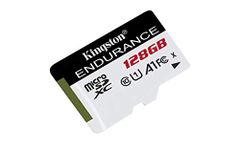 Kingston High Endurance 128GB MicroSD SDXC Flash Memory Card High Performance, 1080P, Full HD, Up to 95MB/S Read, (SDCE/128GB), White