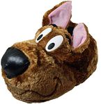 Mens Kids Novelty Scooby Doo Dog Slippers Fun Slip On Gift (UK 9-10 Mens, Brown)