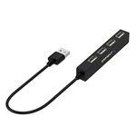 Sabrent 4 Port Portable USB 2.0 Hub (9.5" Cable) for Ultra Book, MacBook Air, Windows 8 Tablet PC (HB-MCRM)