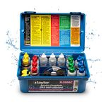 Taylor K-2006C 2000 Service Complete Swimming Pool Water Test Kit for Chlorine, pH, Alkalinity, Hardness, and CYA