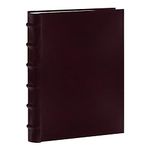 Pioneer Photo Albums Sewn Bonded Leather Bookbound 300 Pkt 4x6 Bi-Directional Photo Album, Burgundy