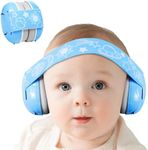 711TEK Baby Ear Muffs Noise Protection, Adjustable Headband Baby Ear Protection, Comfortable Baby Headphones for Hearing Protection & Improves Sleep, Baby Airplane Travel Essentials Sound Proof, Blue