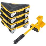 IDEA CHASERS® Heavy Duty Furniture Lifter with 4 Sliders for Easy and Safe Moving Moving Tool Shifter Pack Object Mobile Tool Mover Household Hand Tool Set