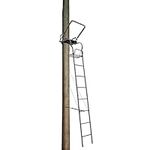 Big Dog Hunting Trail Breaker Ladder Tree Stand with Padded Flip Up Shooting Rail, 16'