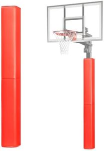 ProSlam Red Basketball Pole Pad 72" Tall and 2" Thick Fits 4"x4" Pole All-Weather Durable UV-Resistant Waterproof Square Basketball Pole Padding for Player Protection and Safety