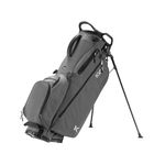 KVV Lightweight Golf Stand Bag with 7 Way Full-Length Dividers, 5 Zippered Pockets, Automatically Adjustable Dual Straps，Elegant Design（Charcoal）