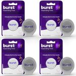 BURST Expanding Dental Floss - Stain-Absorbing, Woven Tooth Floss with Xylitol Coating to Fight Cavities - Vegan, Paraben Free - Mint Eucalyptus (160 Yards)