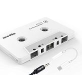 arsvita Car Audio aux Cassette Adapter and a Type C to 3.5mm Audio Aux Jack Adapter,Compatible for Google, Samsung, Xiaomi, Huawei All Type C Port Devices. - White