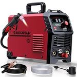 ARCCAPTAIN 55A Plasma Cutter, Large LED Display, Non-Touch Pilot ARC Plasma Cutting Machine, 110/220V Dual Voltage IGBT Inverter, 1/2" Clean Cut, Post Flow, 2T/4T, for Beginners DIY