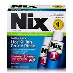 NIX Permethrin Lice Treatment Family Pack 2x2 ounce bottles