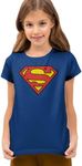 Popfunk Superman Logo Youth T Shirt (X-Large) Royal Blue