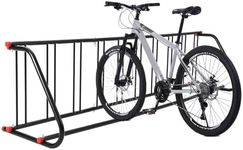 Commercial Bike Rack Outdoor,Metal Bicycle Parking Rack Stand,10 Holders Commercial Bike Rack Garage Floor for Retail Shopping Centers, Schools,Backyards,Bike Shops(Single Side)
