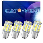 CATO-WDJ 1157 Led Bulb BAY15D 7528 2057 2357 Led Bulb for Brake Lights, Backup Reverse Lights,Tail Lights, Super Bright 5050 27-SMD 12V White (4pcs)