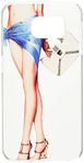 Asmyna Carrying Case for Samsung G920 (Galaxy S6) - Retail Packaging - Lady With Long Legs/Blue Skirt