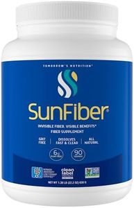 Tomorrow's Nutrition, Sunfiber, Prebiotic Fiber Supplement for Digestive Health, GLP-1 Friendly, Low FODMAP, Gluten-Free, Unflavored, 90 Servings