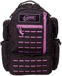 VooDoo Tactical 15-0058065000 Mini Tobago Pack with Die Cut Molle Black with Purple