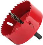 Hole Saw Kit, 90mm / 3.5in Hole Saw, Hole Saw Drill Bit Hss Hole Cutter with Arbor for Wood Cornhole Boards Plastic Drywall & Metal