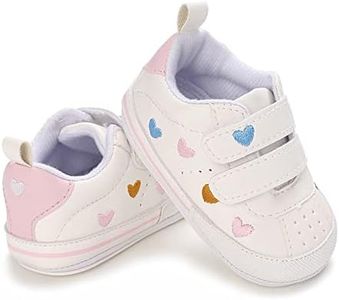 Clowora Baby Boys Girls Shoes Non-Slip Rubber Sole Sneakers Infant First Walking Toddler Crib Shoes Newborn Loafers Flats., 11/Multi-color, 0-6 Months Infant