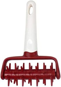 Pizza Dough Docker Docker Dough Bubble killer Time-Saver Pizza Dough Roller Docker Dough Blistering Killer (Red)