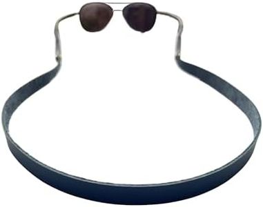 PROVBORN Full-grain Leather Glasses Strap Handmade Sports Sunglasses Eyeglasses Holders Around Neck Present for Men Women (Ocean Blue, Average)