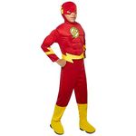 Rubies Costume Co Rubies DC Comics Deluxe Muscle Chest The Flash Costume, Small