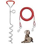 Dog Tie Out Cable and Stake 32 ft O