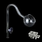 SENZEAL 13 mm with Acrylic Clip for Fish Glass Lily Pipe Spout Pipe Aquarium Spout Pipe