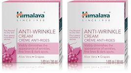 Himalaya Anti-Wrinkle Cream For Men/Women With Aloevera & Grapes | Reduce Wrinkles, Fine Lines & Age Spots | Clinically Tested Aha-Rich Formula | No Alcohol-No Parabens | For Normal To Dry Skin| 50G
