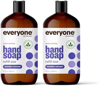 Everyone Liquid Hand Soap, 32 Ounce (Pack of 2), Lavender and Coconut, Plant-Based Cleanser with Pure Essential Oils