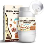 Sodium Alginate Powder 4oz - Pure Sodium Alginate Thickening Powder Gelling Agent for Caviar Spheres Making, Desserts, Ice Cream, Meatloaves - Natural Vegan Thickener Stabilizer for Baking, Cooking