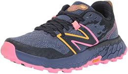 New Balance Women's Fresh Foam X Hierro V7 Trail Running Shoe, Night Sky/Vibrant Pink/Black, 8