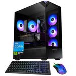 iBUYPOWER Element Gaming PC Desktop, Intel Core i5-14400F, GeForce RTX 5060 Ti 8GB, 32GB DDR5 RAM, 1TB NVMe SSD, Windows 11 Home, Wi-Fi Ready, RGB Case, Keyboard & Mouse, Black