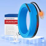 MAXKOSKO Heat Tape for Pipes for Pipe Freeze Protection, Self-Regulating Heating Cable for Metal and Plastic Home Pipes, Energy-Saving Water Pipe Heat Cable Keeps Water Flowing at -40 °F, 40 Ft. 120 V