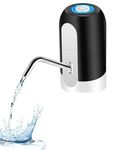 HITORE Automatic Wireless Water Dispenser Pump for 20 Litre Bottle with Tap | USB Rechargeable Pump, Child Lock, Stainless Steel Water Outlet, LED Display, Portable Water Pump for Home Office Camping.