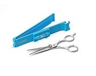 CreaProducts - Original CreaClip Bangs and Scissors - As seen on Shark Tank - Professional Hair Cutting Tool for All Types of Bangs and Fringes