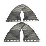 UPSURF Future Surfboard Fins Honeycomb+Fiberglass K2.1 Quad Fin Set (Grey K2.1)