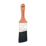 Chalk Style Paint Brush - Short-Handle Brush with Synthetic Angled Bristles for Smooth Furniture Paint Application with Minimal Brush Strokes, No Shedding, Vegan - Best for Water-Based Paint - 1.5"