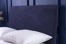 Belledorm Headboard Wrap - Transforms a drab looking Headboard - Luxury Faux Suede (Navy, Super King)