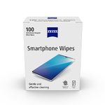 ZEISS Smartphone Wipes 100 Count - Pack of 1| Perfect Screen Cleaner for Smartphones, Mobile Phone, Laptops, Tablets, TVs and other screen devices