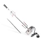 Grillstream Universal Barbecue Rotisserie, Stainless Steel, Mains Powered to Fit Most Barbecues for Perfect Rotisserie Cooking