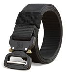 ZORO Nylon Belts for men (NB-51) (Black) (Pack of 1), Fits on Upto 40 Inches Waist size