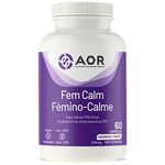 AOR - Fem Calm, 60 Capsules - PMS Relief, Mood Support, Regulate Menstrual Cycle, Hot Flashes, Bloating Relief and Hormonal Balance for women - PMS Support Supplement for Women